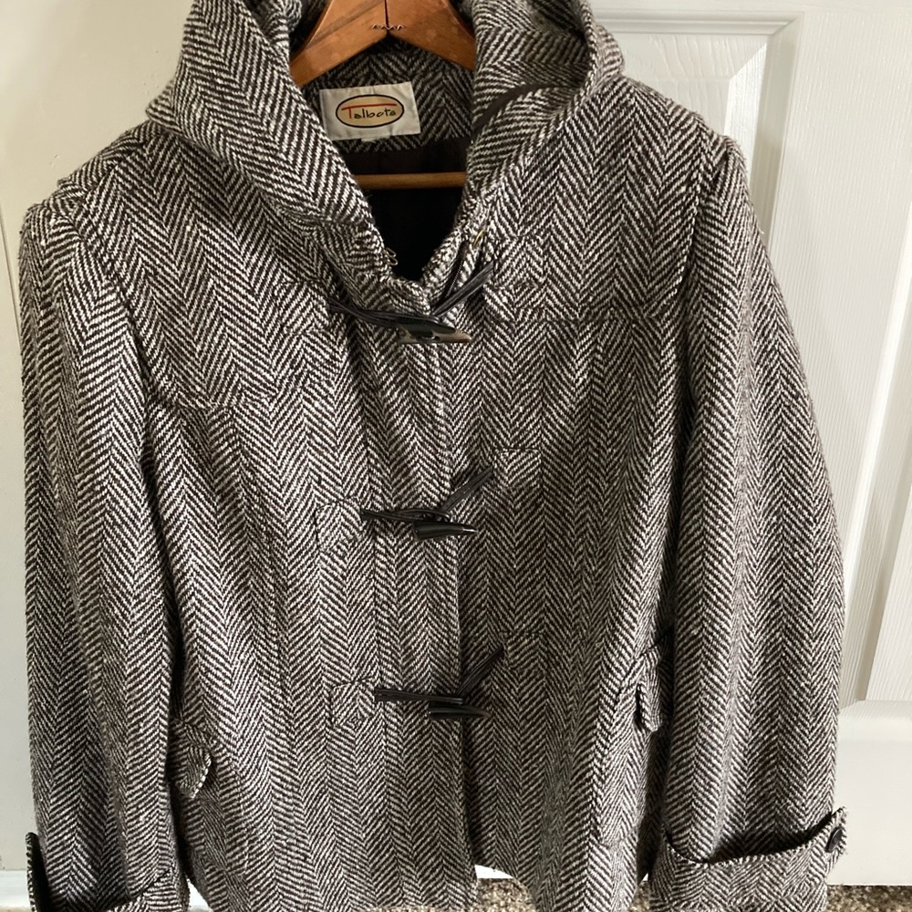 Talbots hip length wool jacket.
